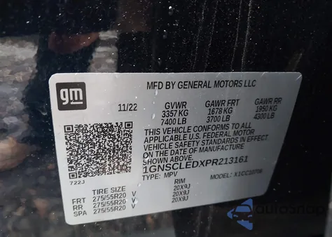 2023 Chevrolet Tahoe 2Wd Commercial Fleet from USA, damaged, VIN 1GNSCLEDXPR213161